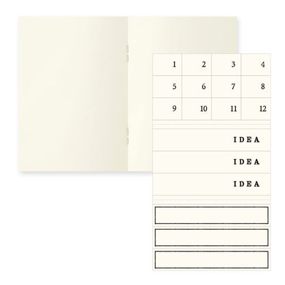 Midori 15281006 MD Notebook, Light, A7, Unruled, Set of 3