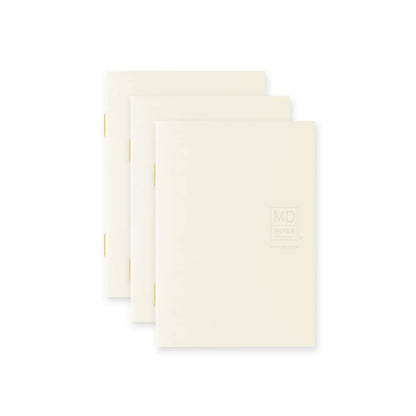 Midori 15283006 MD Notebook, Light, A7, Grid Ruled, Set of 3