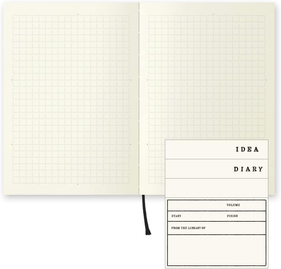 Midori 15289006 MD Notebook, Paperbacks, Grid Ruled A