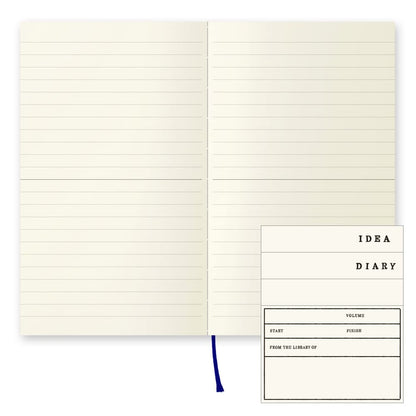 DESIGNPHIL 15291006 Midori Notebook, MD Notebook, New Book, Horizontal Ruled A