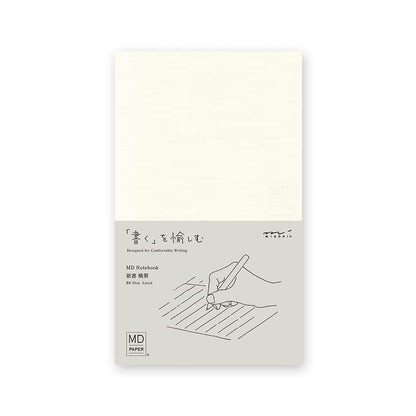 DESIGNPHIL 15291006 Midori Notebook, MD Notebook, New Book, Horizontal Ruled A