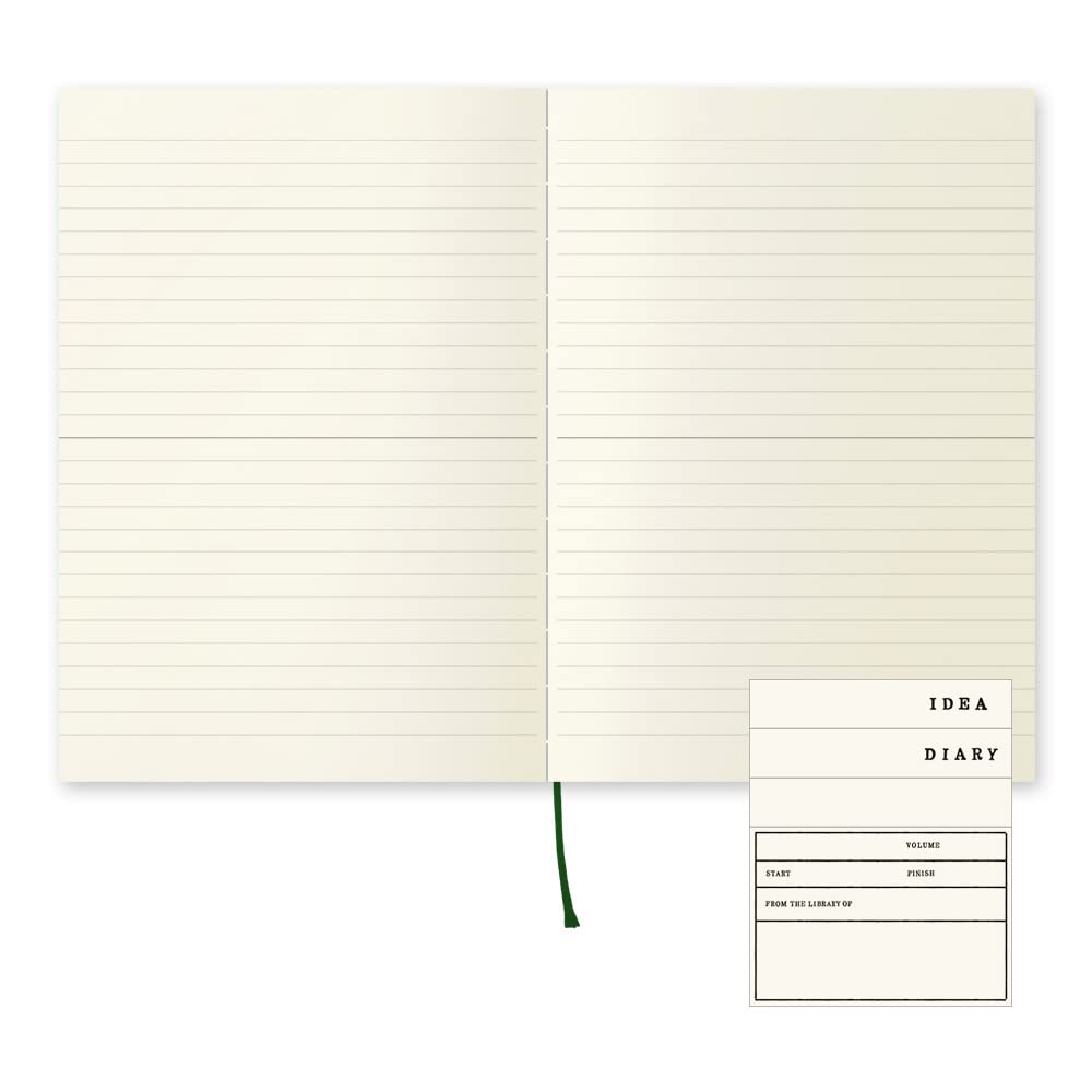 DESIGNPHIL 15294006 Midori Notebook, MD Notebook, A5, Horizontal Ruled A