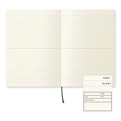 DESIGNPHIL 15294006 Midori Notebook, MD Notebook, A5, Horizontal Ruled A