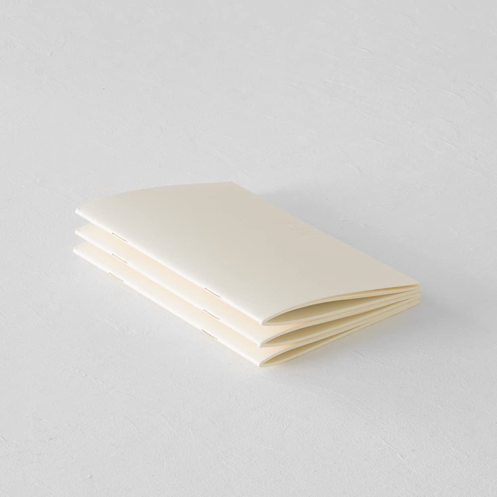 DESIGNPHIL Midori 15297006 Notebook, MD Notebook, Light, Unruled, Set of 3, A