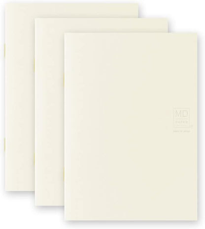 DESIGNPHIL Midori 15299006 Notebook, MD Notebook, Licht, Paperback, Vierkant gelijnd, Set van 3, A