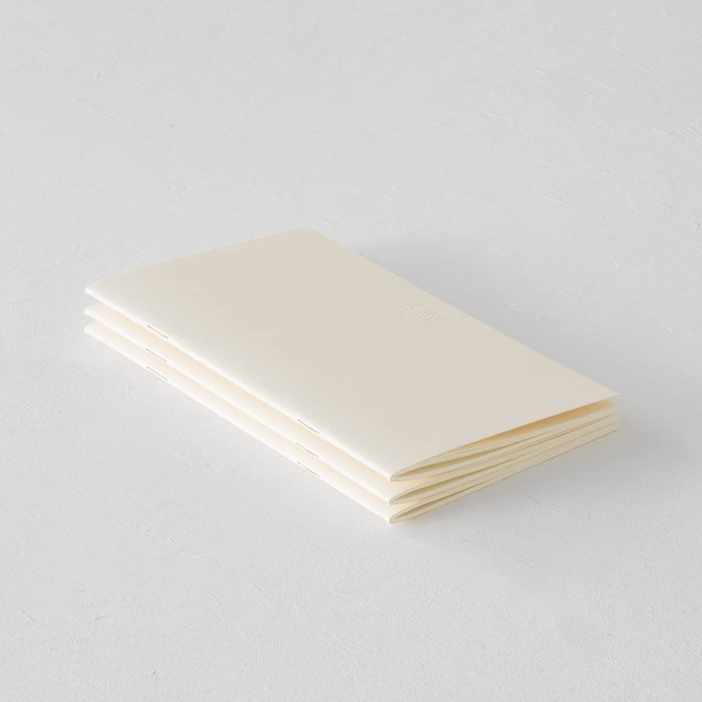 DESIGNPHIL Midori 15300006 Notebook, MD Notebook, Light, New Book, Unruled, Set of 3, A