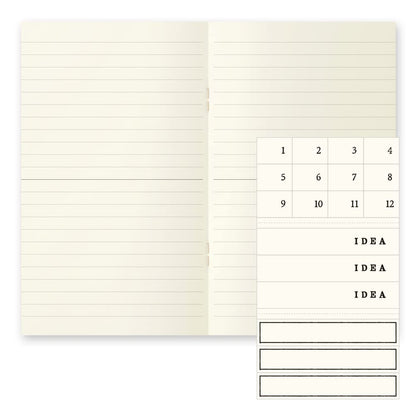 Midori 15301006 MD Notebook, Light, New Book, Horizontal Ruled, Set of 3