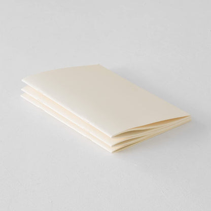 DESIGNPHIL 15303006 Midori Notebook, MD Notebook, Light, A5, Unruled, Set of 3, A