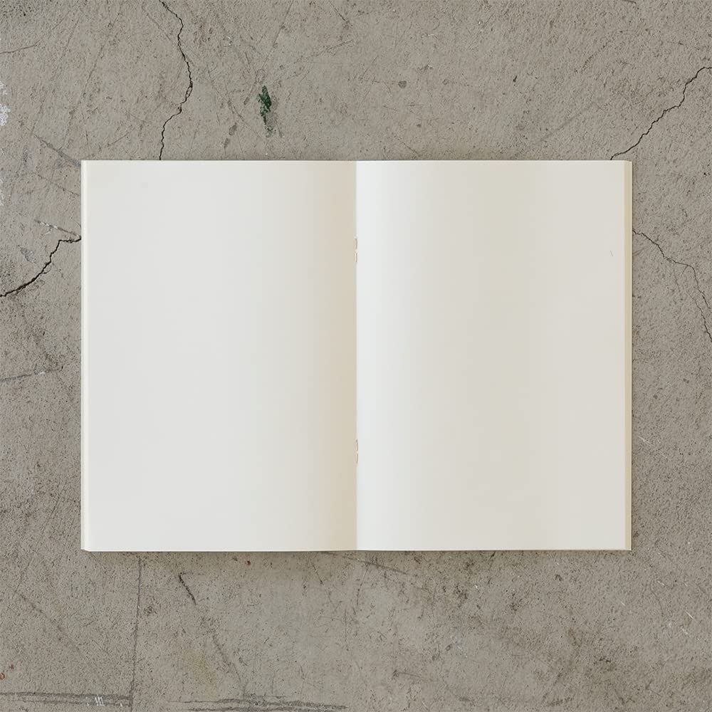 DESIGNPHIL 15303006 Midori Notebook, MD Notebook, Light, A5, Unruled, Set of 3, A