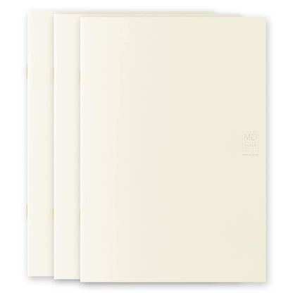 DESIGNPHIL Midori 15304006 Notebook, MD Notebook, Light, A5, Horizontal Rule, Set of 3, A