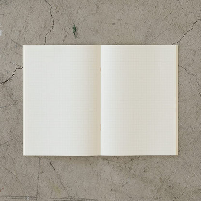 DESIGNPHIL Midori 15305006 Notebook, MD Notebook, Light, A5, Square Ruled, Set of 3, A