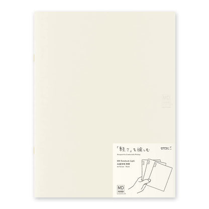DESIGNPHIL Midori 15306006 Notebook, MD Notebook, Light, A4 Variable Type, Unruled, Set of 3