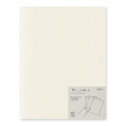 DESIGNPHIL Midori 15307006 Notebook, MD Notebook, Light, A4 Variable Size, Horizontal Ruled, Set of 3 A