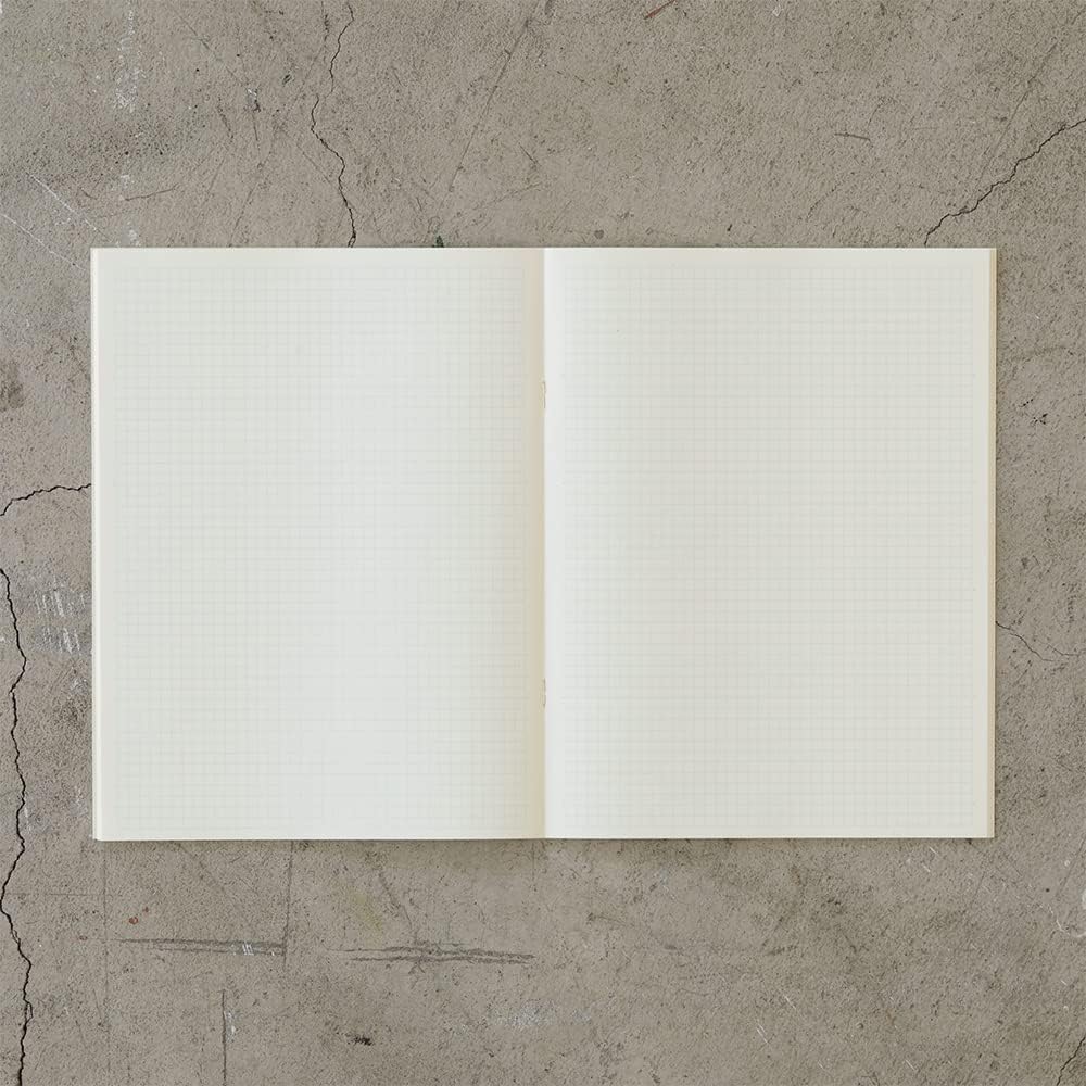 Midori 15308006 MD Notebook, Light, A4 Transformation Size, Grid Ruled, Set of 3