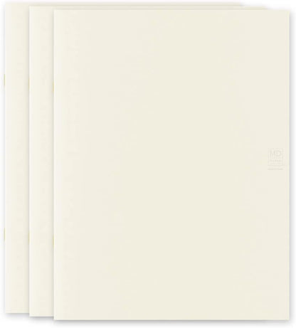 Midori 15308006 MD Notebook, Light, A4 Transformation Size, Grid Ruled, Set of 3