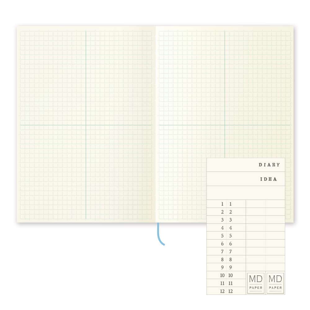 Midori 15311006 MD Notebook, Journal, A5, Block Grid Ruled A