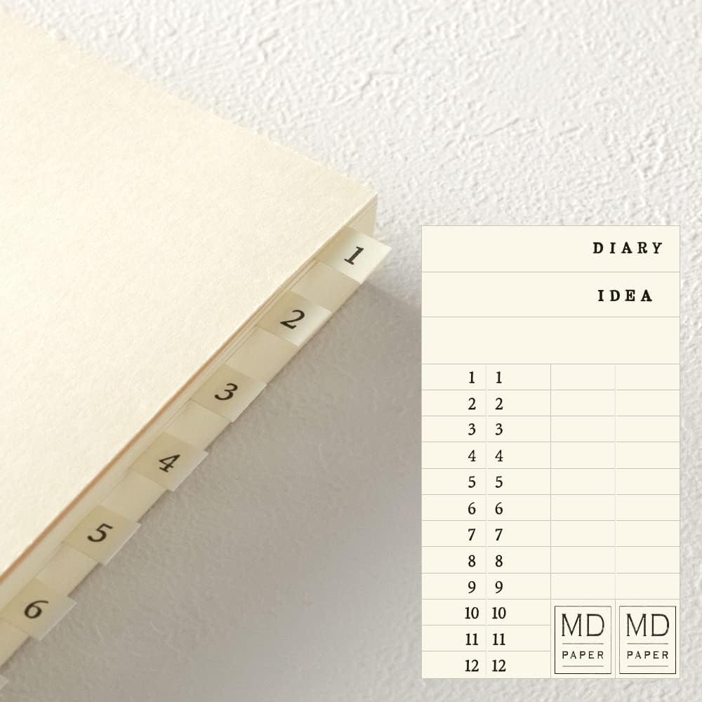 Designphil Midori 15312006 MD Notebook, Journal, A5, 1 Page Per Day, Unruled A