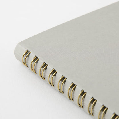 Midori 15330006 Notebook, Ring Notebook, Color, Dot Square, Gray, A5