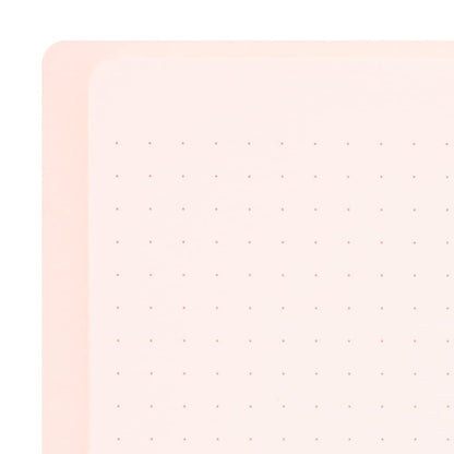 DESIGNPHIL Midori 15332006 Notebook, Ring Notebook, Color, Dot Square, Pink, A5