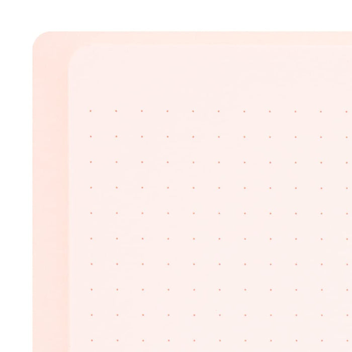 DESIGNPHIL Midori 15332006 Notebook, Ring Notebook, Color, Dot Square, Pink, A5