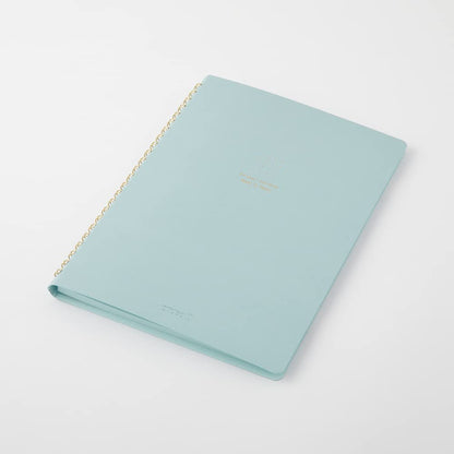 Midori 15334006 Notebook, Ring Notebook, Color, Dot Square, Blue, A5