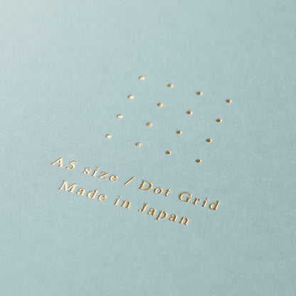 Midori 15334006 Notebook, Ring Notebook, Color, Dot Square, Blue, A5