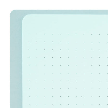 Midori 15334006 Notebook, Ring Notebook, Color, Dot Square, Blue, A5