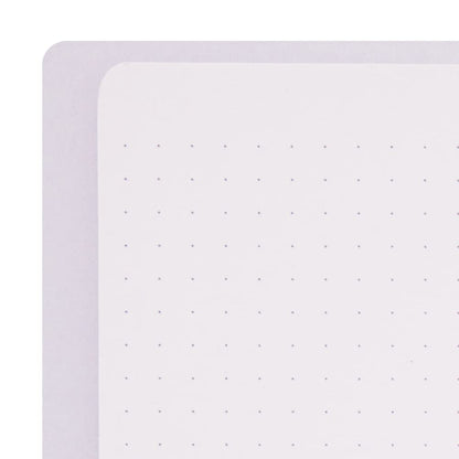 DESIGNPHIL Midori 15335006 Notebook, Ring Notebook, Color, Dot Square, Purple, A5