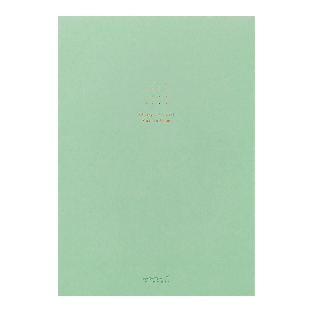 Midori 15339006 notitieblok met puntraster, groen, A5 15339006