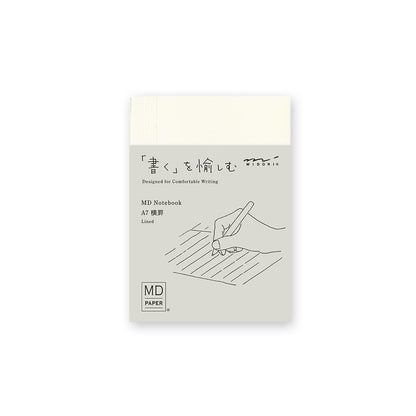 DESIGNPHIL Midori 15345006 Notebook, MD Notebook, A7, Horizontal Ruled