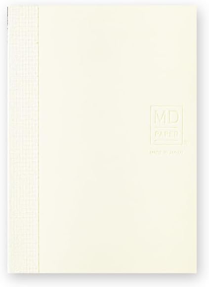 DESIGNPHIL Midori 15346006 Notebook, MD Notebook, A7, Square Ruled