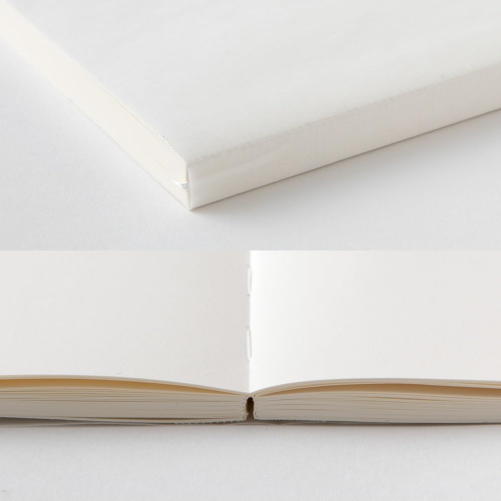 DESIGNPHIL Midori 15347006 Notebook, MD Notebook, Cotton, A5 Square, Unruled