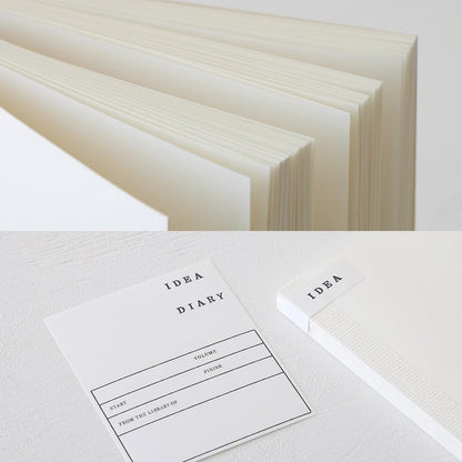 DESIGNPHIL Midori 15347006 Notebook, MD Notebook, Cotton, A5 Square, Unruled