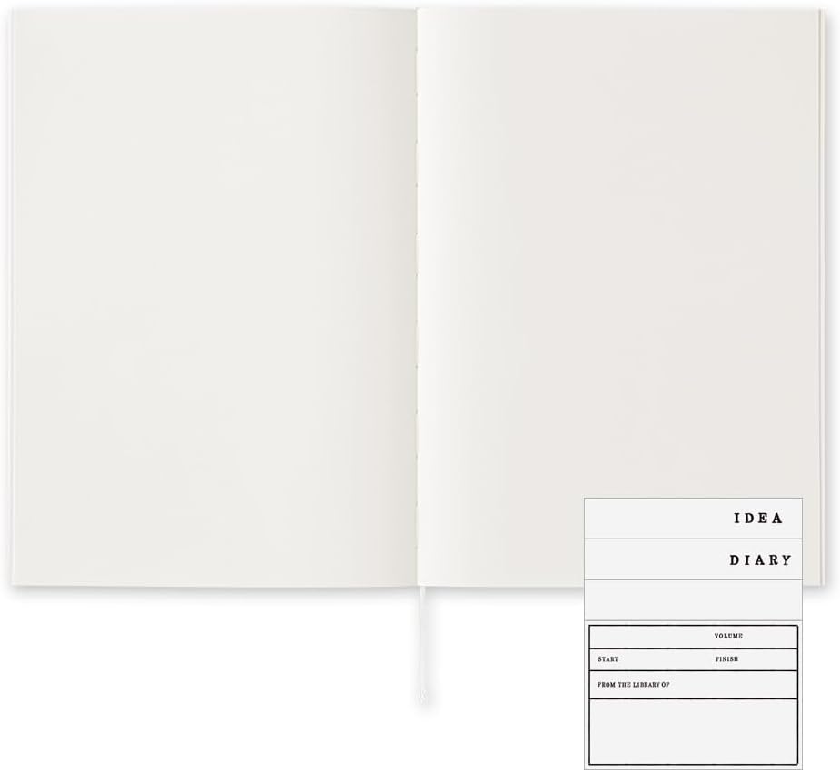 Midori 15348006 Notebook, MD Notebook, Cotton, A5, Unruled
