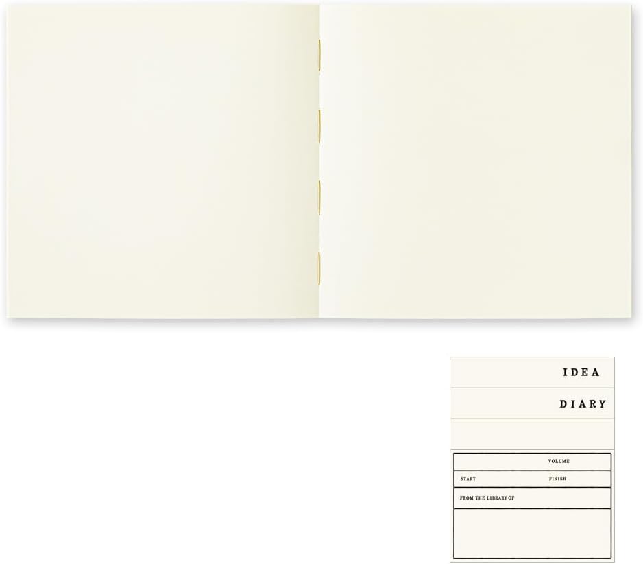 DESIGNPHIL Midori 15349006 MD Notebook, A5 Square, Thick, Unruled