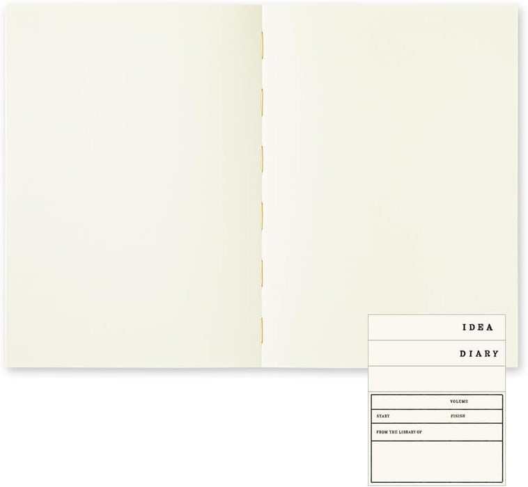 DESIGNPHIL Midori 15350006 Notebook, MD Notebook, A5, Thick, Unruled