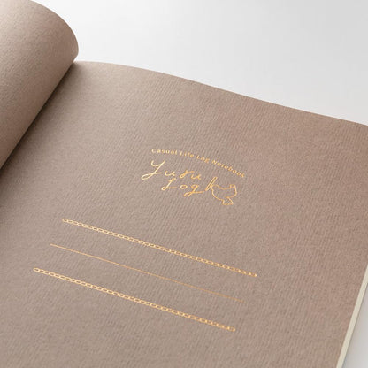 Midori Notebook Loose Log Scandinavian Pattern B6 1535 4006