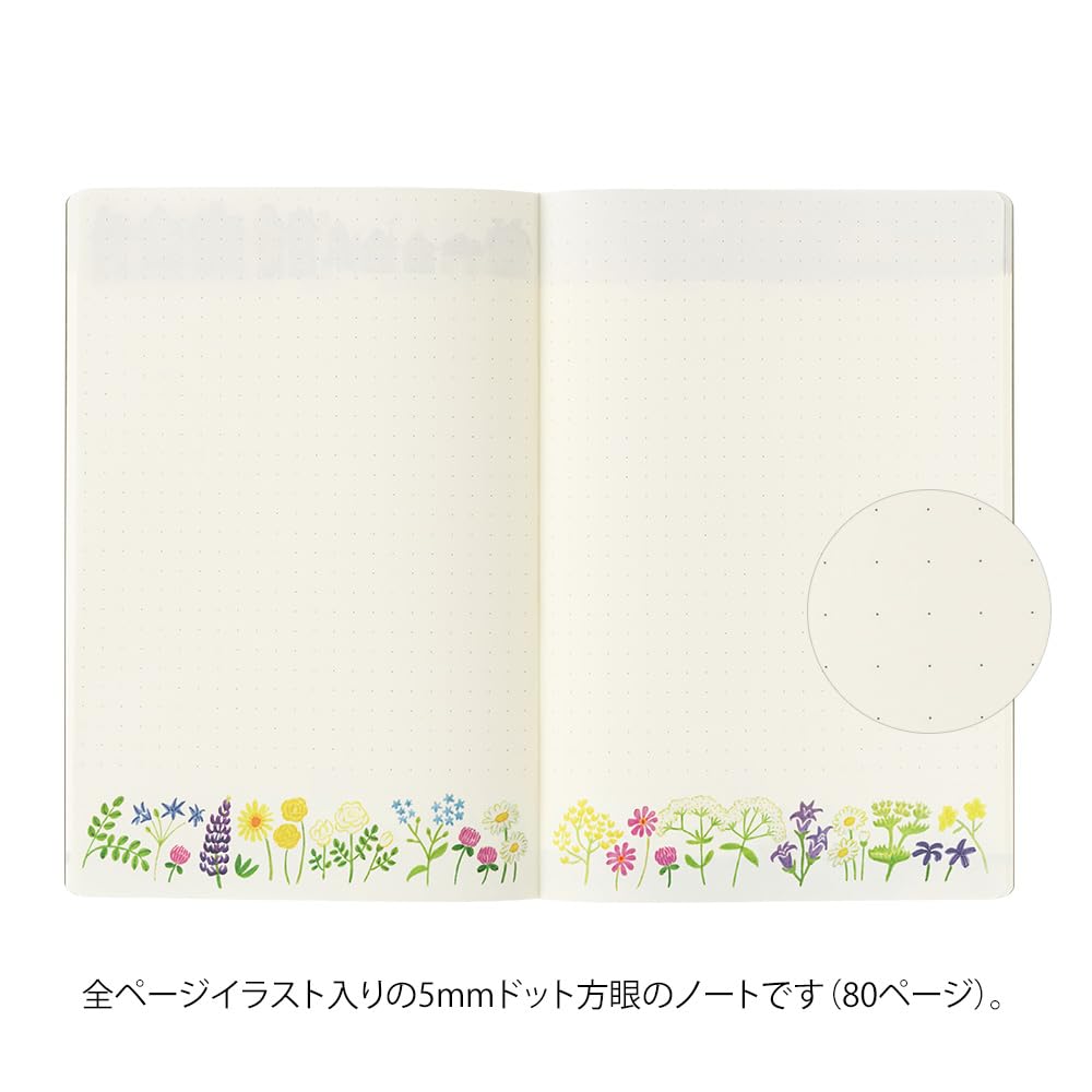 Midori Notebook Loose Log Scandinavian Pattern B6 1535 4006