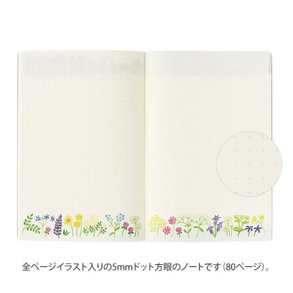 Midori Notebook Loose Log Scandinavian Pattern B6 1535 4006