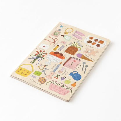 Midori 15355006 Notebook, Loose Log My Life Pattern, B6