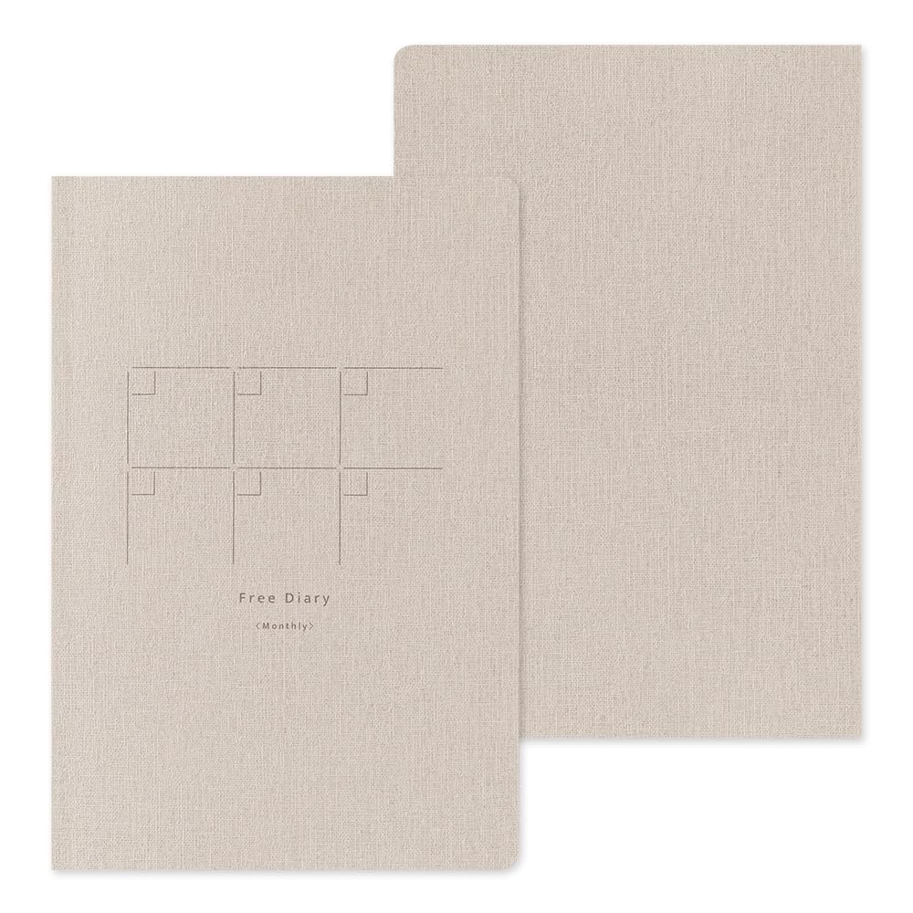 Midori 15357006 Notebook, Loose Log, Monthly Free B6