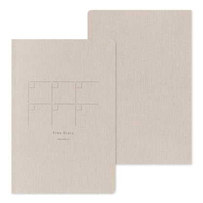 Midori 15357006 Notebook, Loose Log, Monthly Free B6