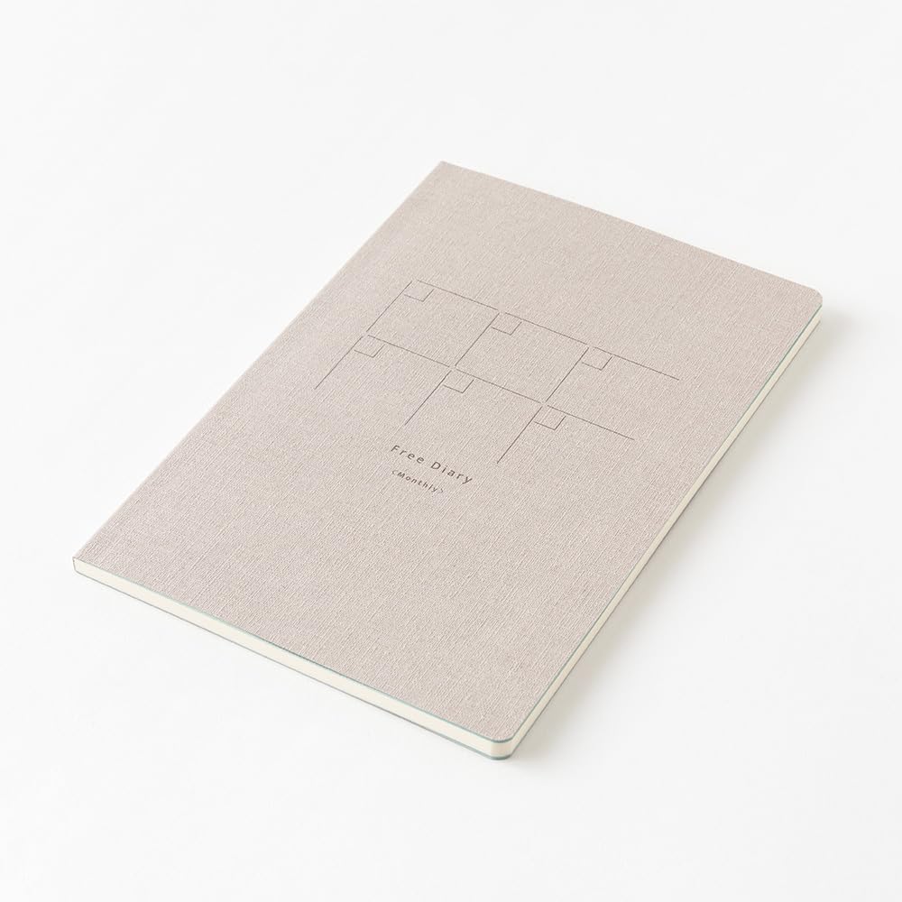 Midori 15357006 Notebook, Loose Log, Monthly Free B6