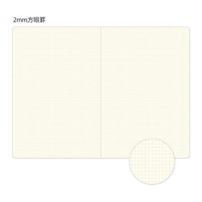 Midori 15358006 Notebook, Loose Log, Graph Rule, 0.1 inch (2 mm), B6