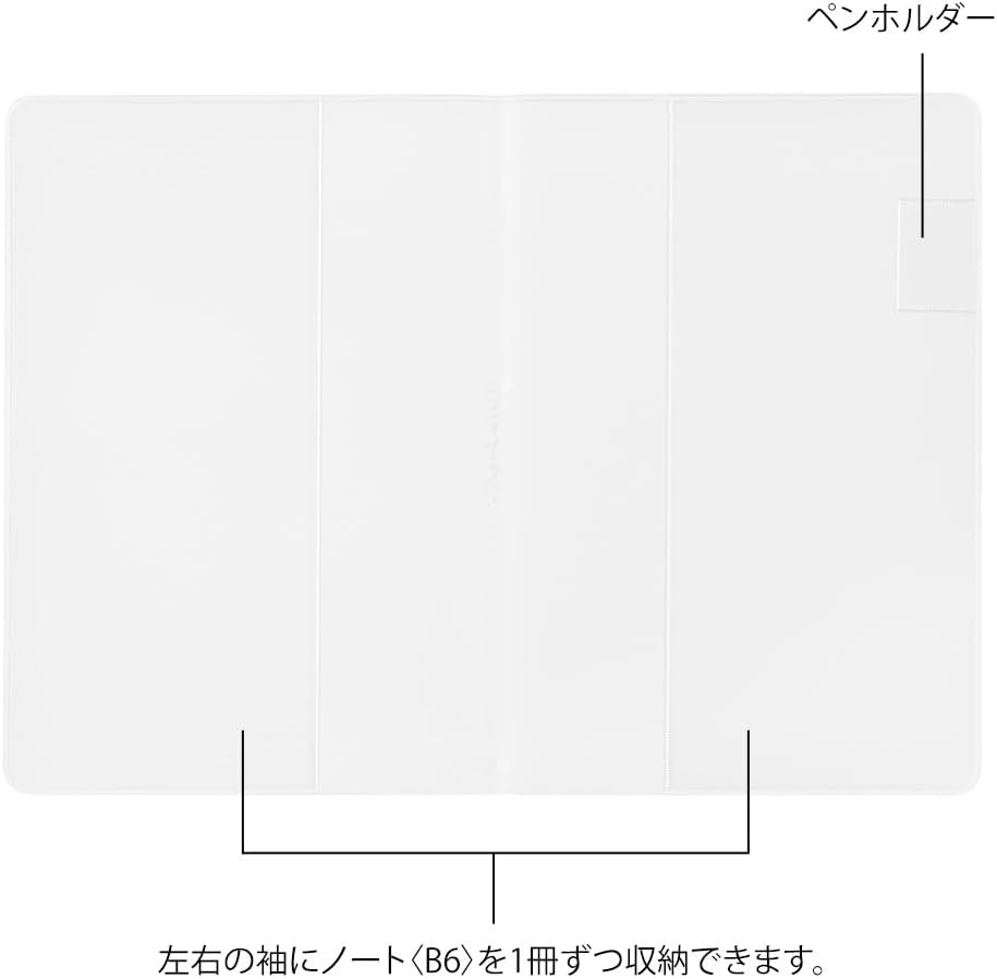 Transparent PVC Midori Yuru Log Notebook Cover B6