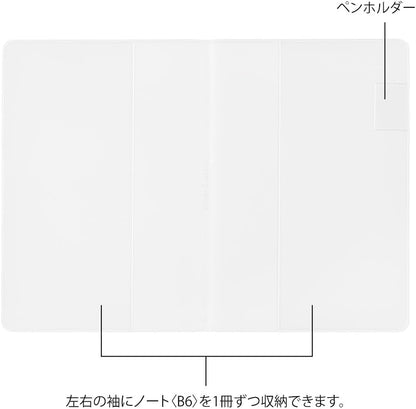 Transparent PVC Midori Yuru Log Notebook Cover B6