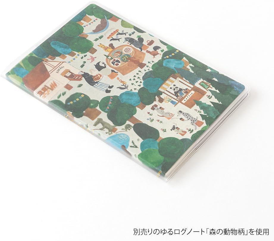 Transparent PVC Midori Yuru Log Notebook Cover B6