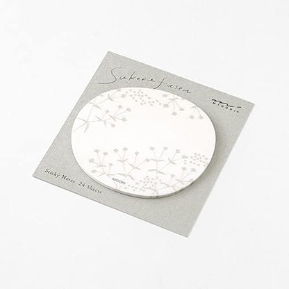 sticky paper transparent small floral white