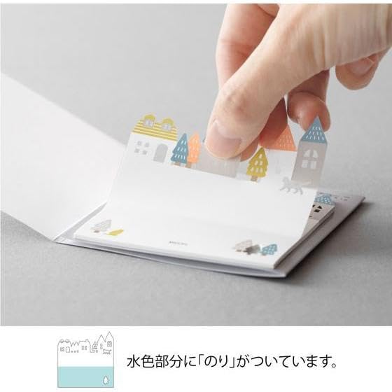 Midori MDR19076006 Sticky Paper Die Cutting Street Pattern