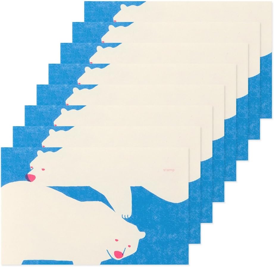 Midori Envelope White Bear